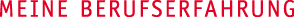 Meine Berufserfahrung